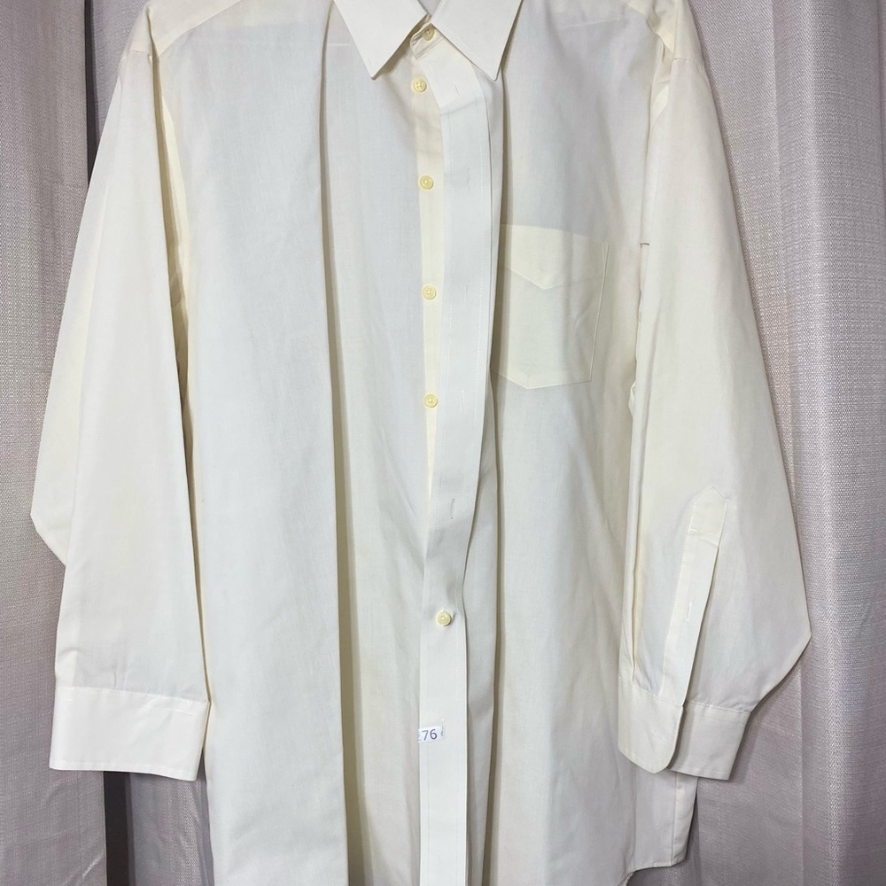 Stafford Cream Dress Shirt for Men